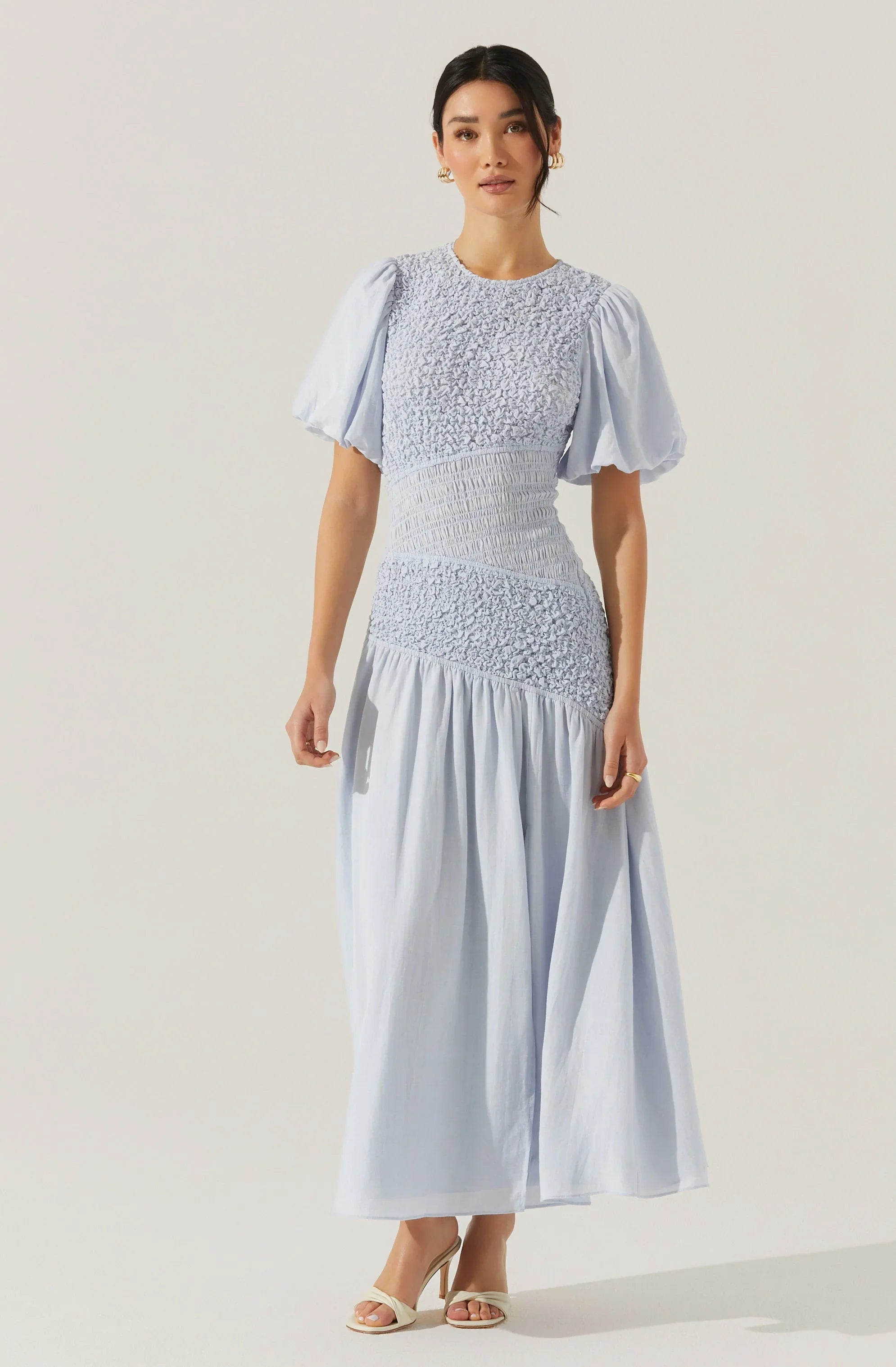 Lbruh Theoni Smocked Asymmetric Dress