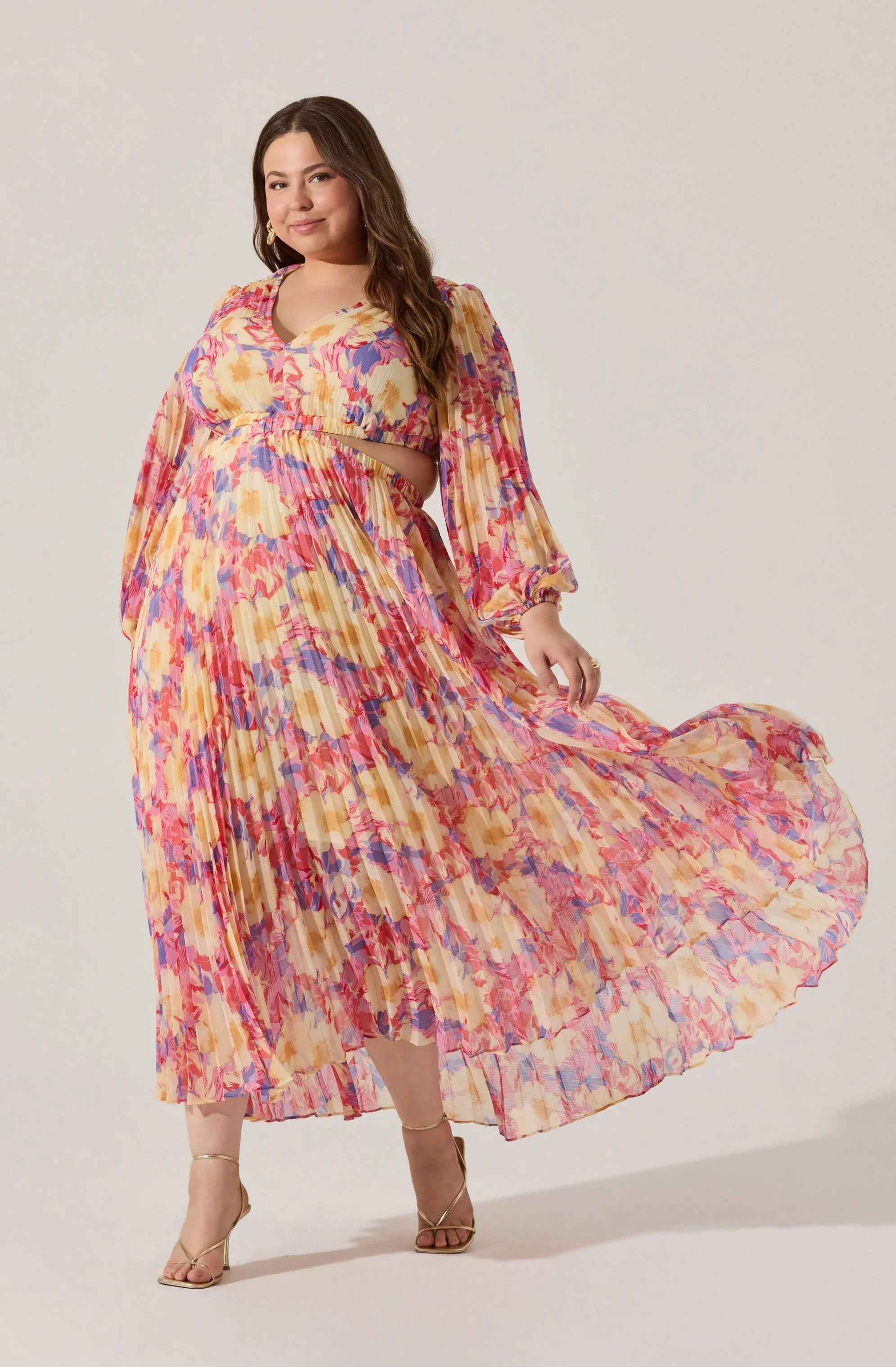 Lbruh Revery Floral Long Sleeve Maxi Dress