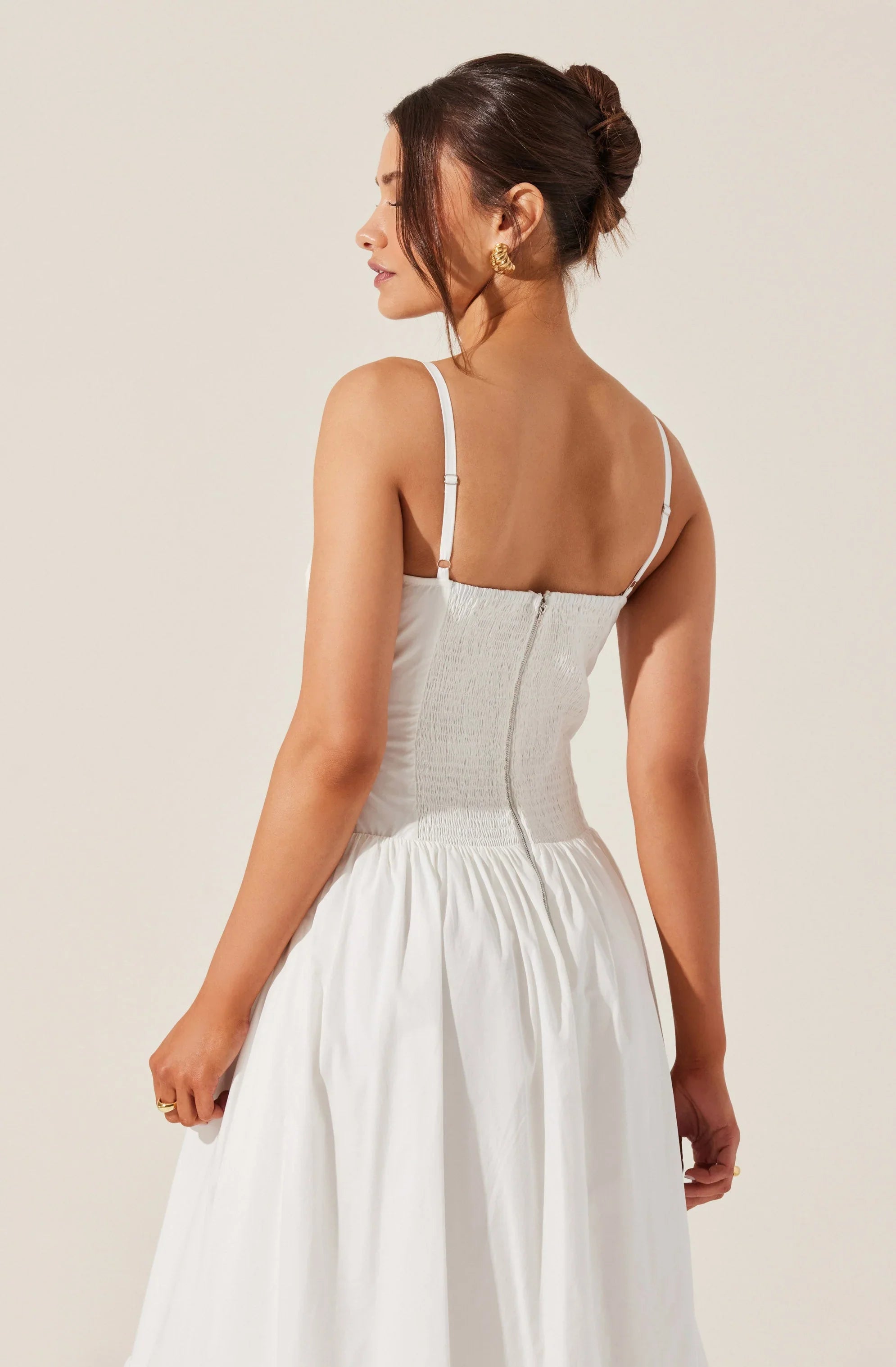 Lbruh Nathalia Eyelet Midi Dress