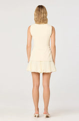 Lbruh Christen Button-Front Vest Mini Dress
