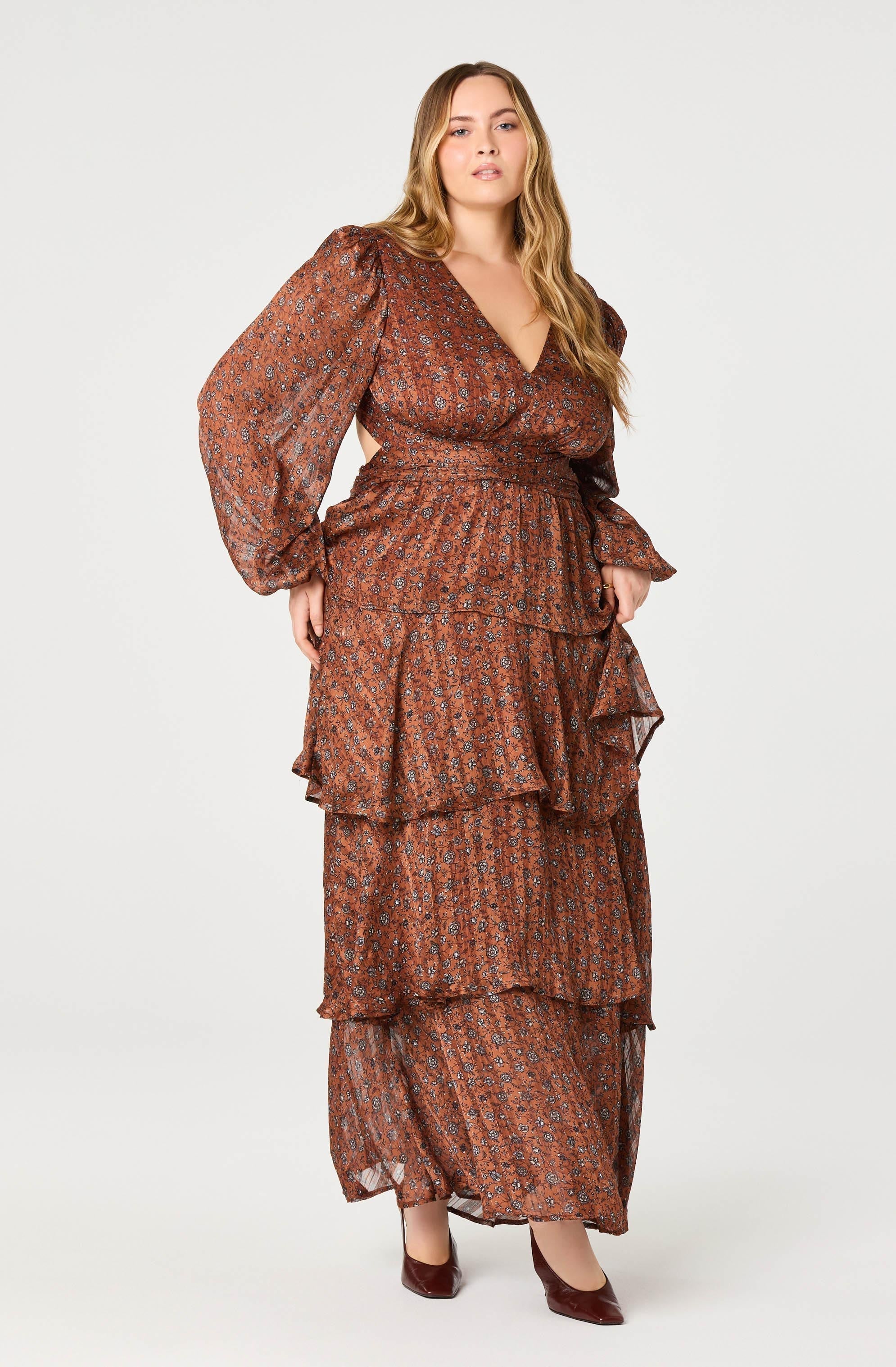 Lbruh Anora Floral Tiered Maxi Dress