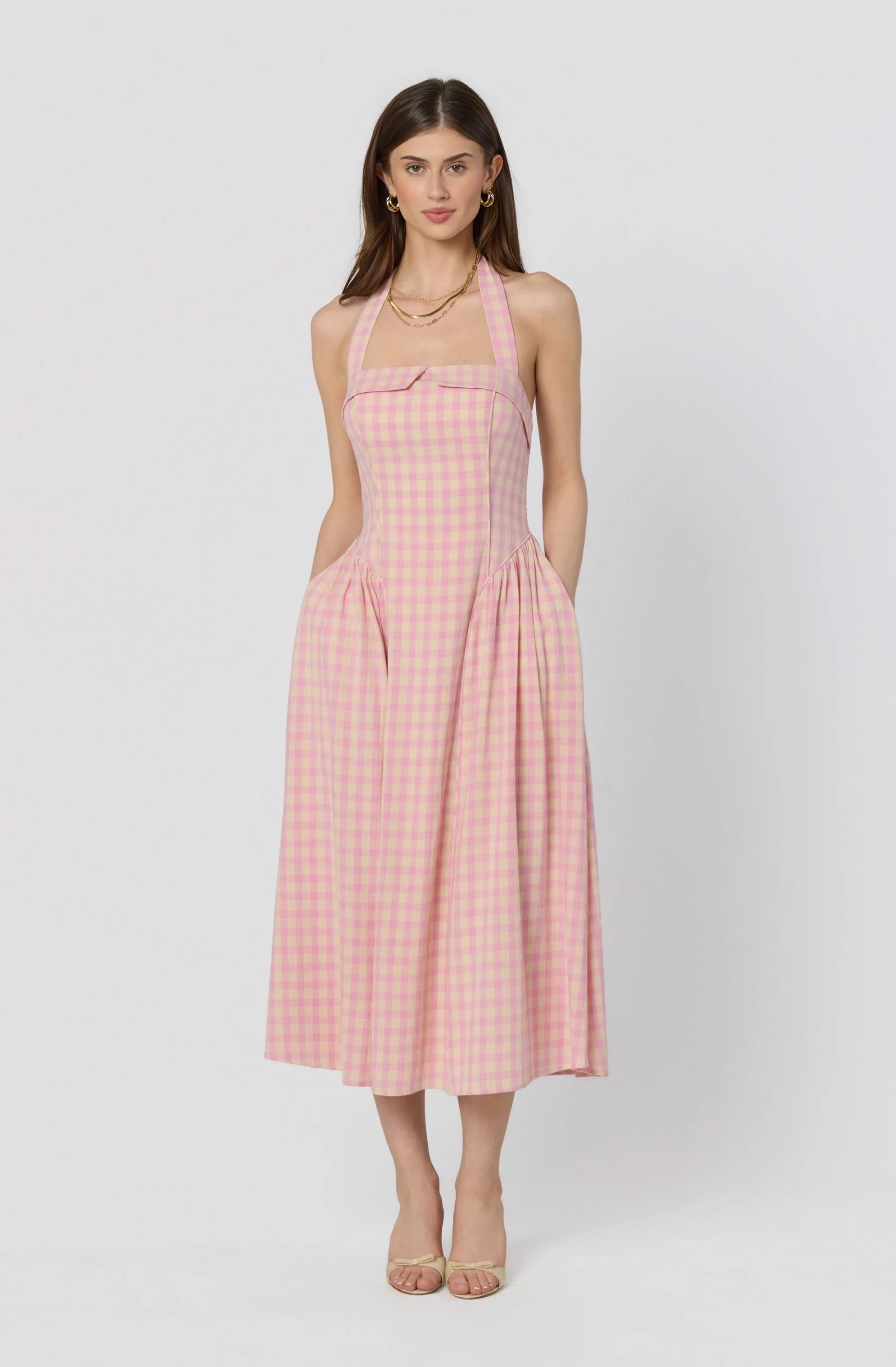 Inixyf Marianna Halter Midi Dress