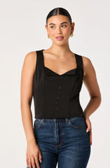 Inixyf Maddison Scalloped Crochet Trim Tank