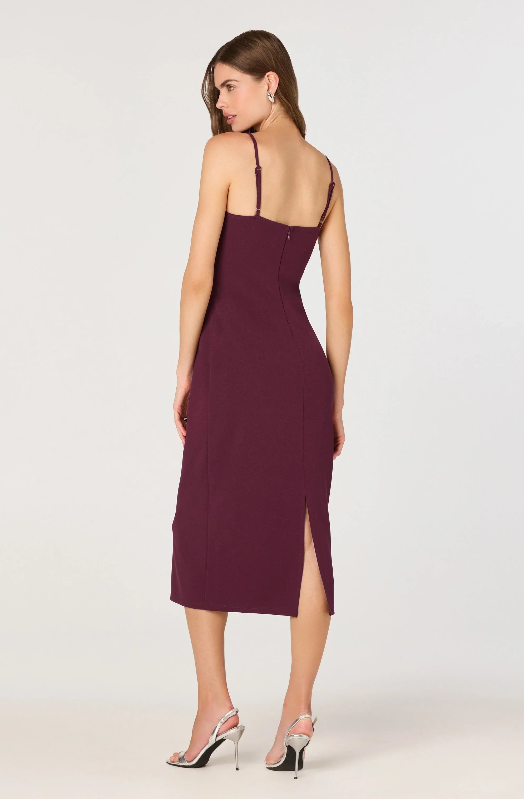 Lbruh Bow Strap Bustier Midi Dress