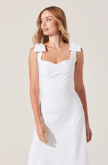 Lbruh Kateleya Bow Detail Midi Dress