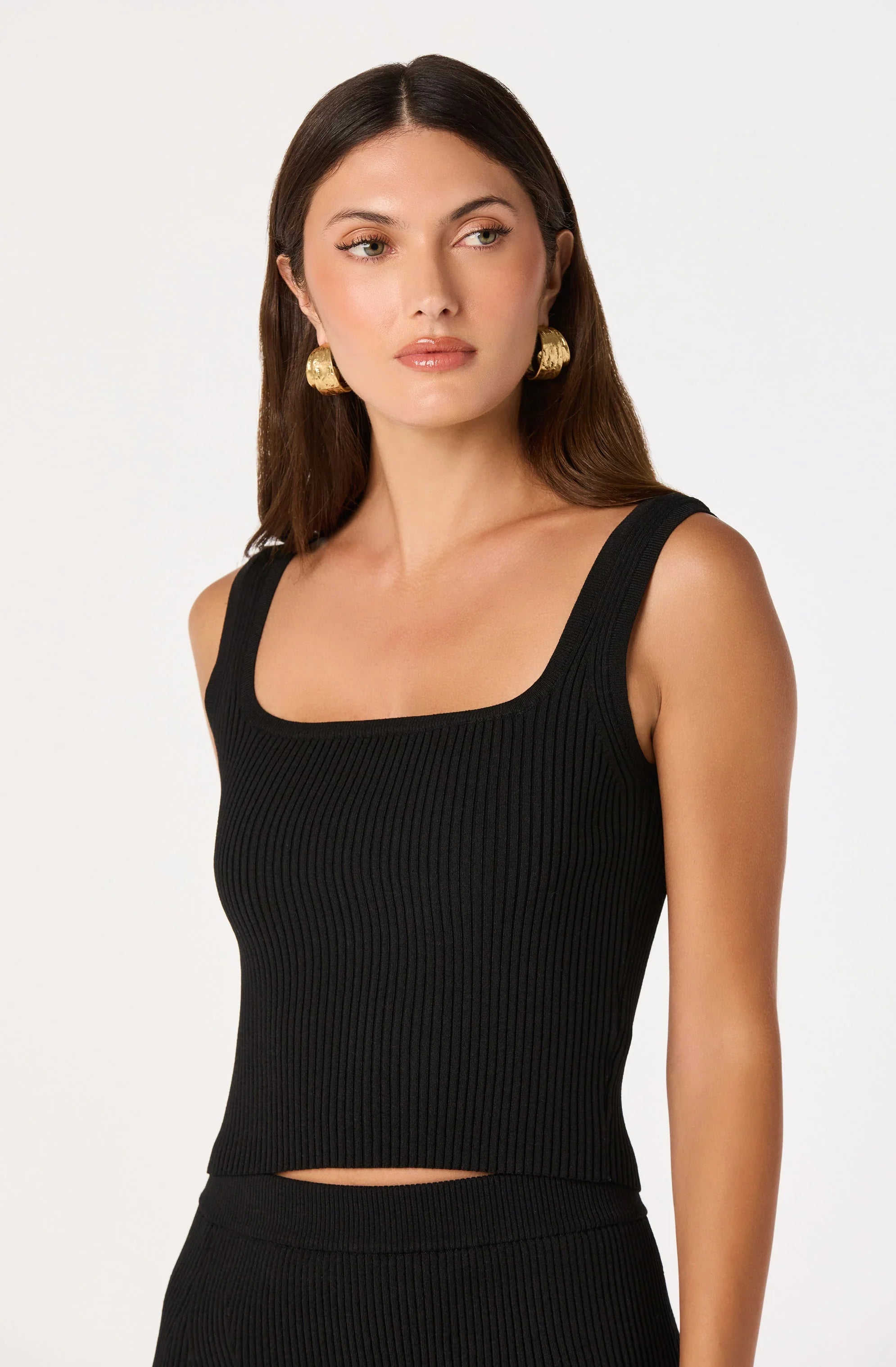 Inixyf Halie Ribbed Knit Sweater Tank