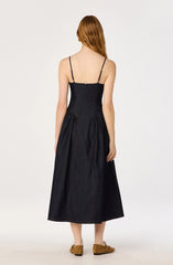 Lbruh Margaux Denim Bustier Midi Dress