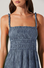 Lbruh Neelam Smocked Open Back Dress