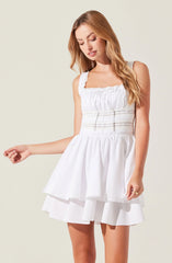 Lbruh Melaine Lace Trim Mini Dress