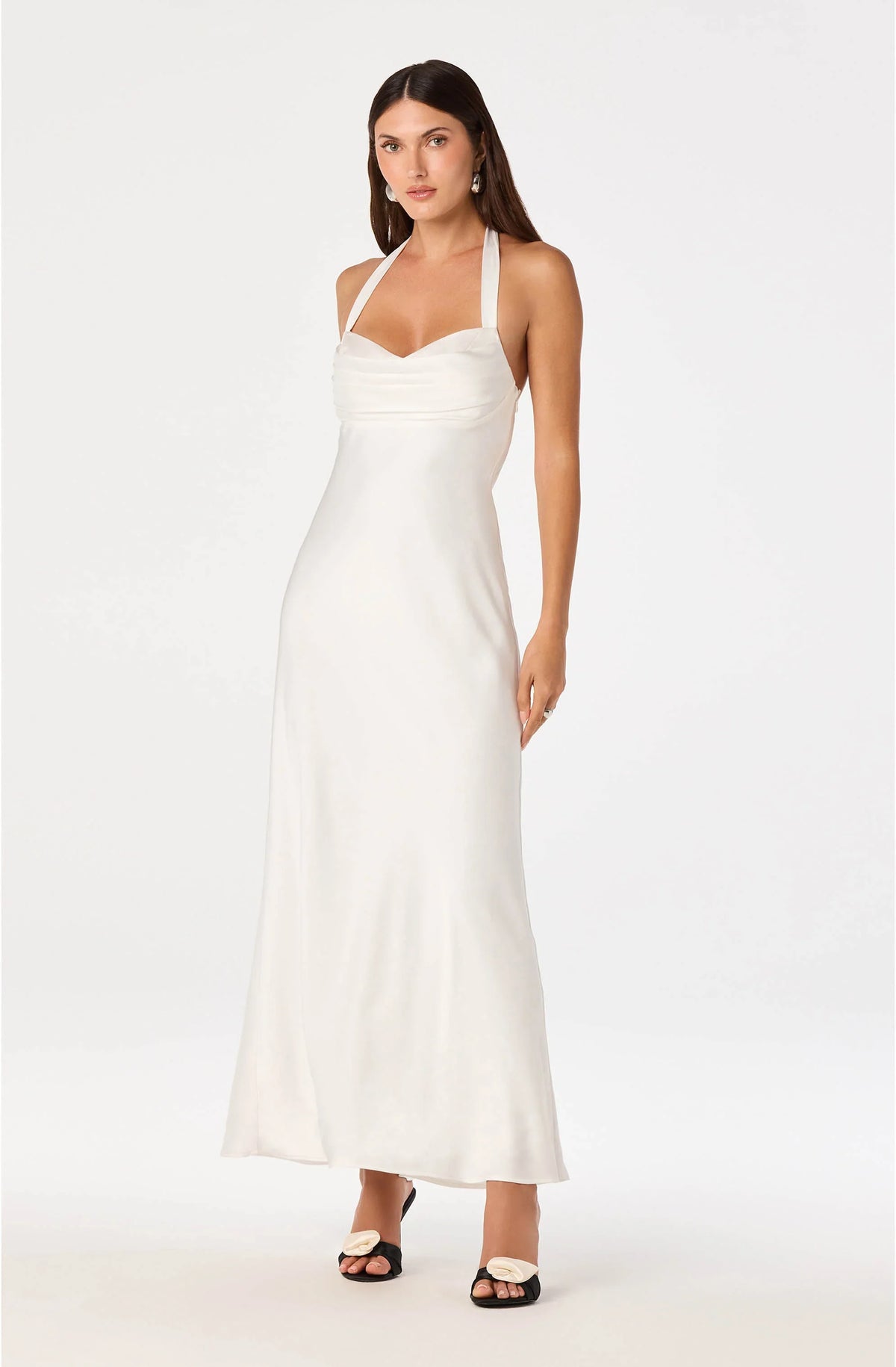 Lbruh Lara Sweetheart Halter Maxi Dress