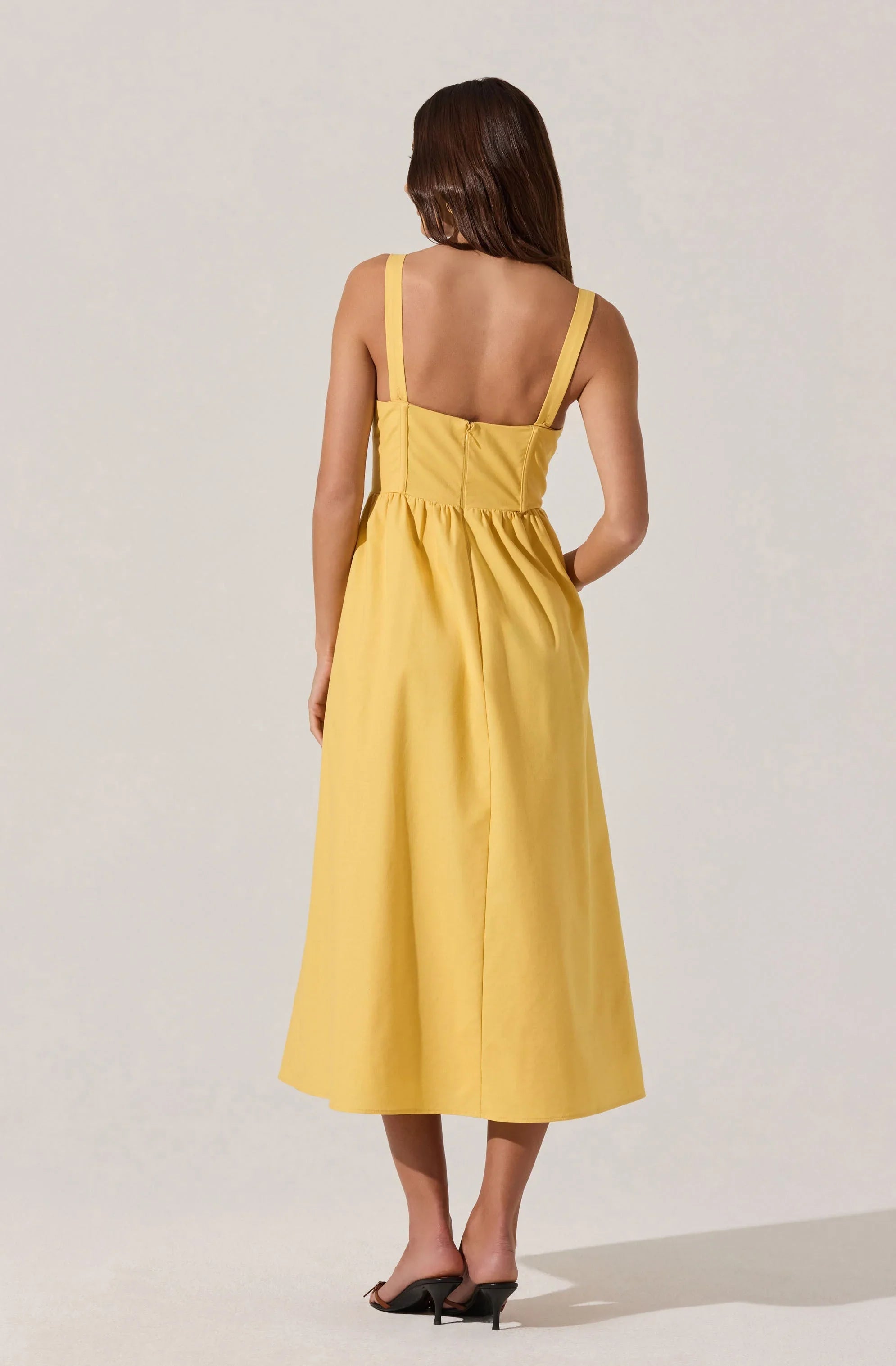 Lbruh Sweetheart Corset Linen Dress