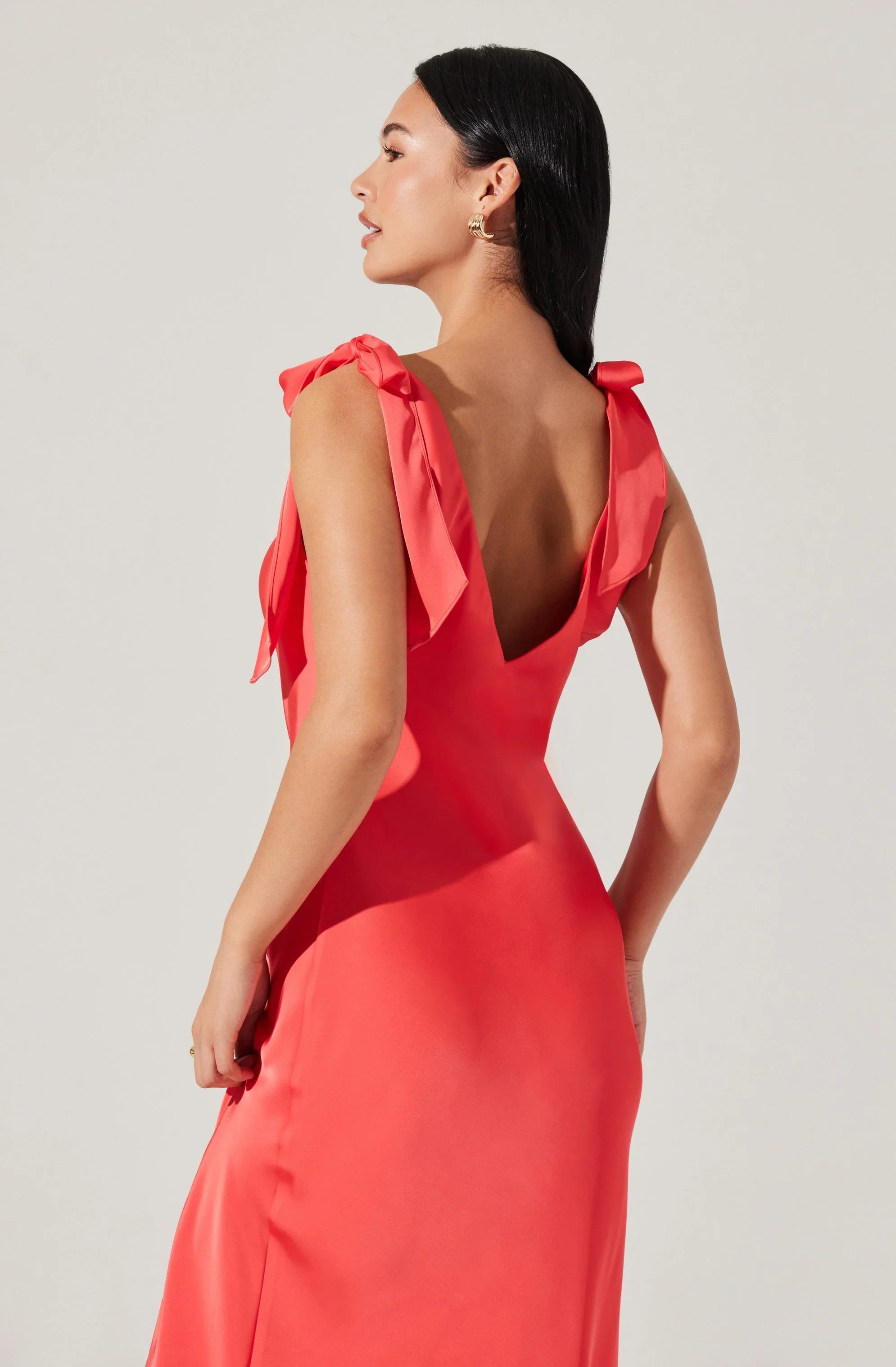 Lbruh Allexina Satin Midi Dress