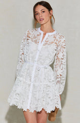 Lbruh Celie Crochet Lace Mini Dress
