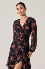 Lbruh Corrina Floral Ruffle Maxi Dress