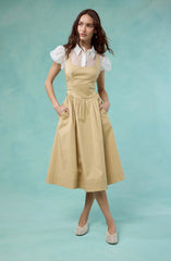 Lbruh Carrington Mixed Media Layered Midi Dress