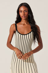 Lbruh Irecia Stripe Sweater Midi Dress