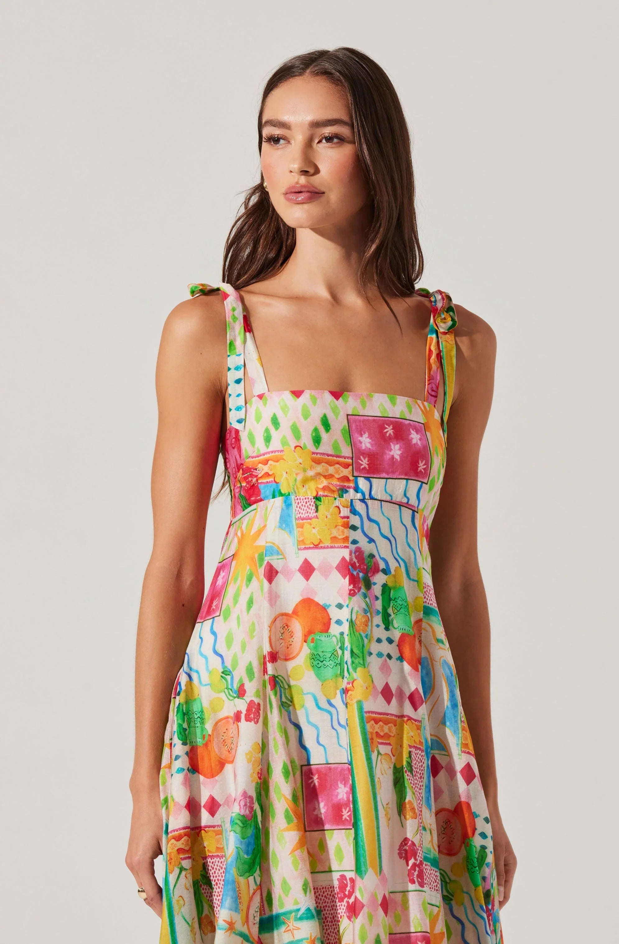 Lbruh Shiann Print Midi Dress