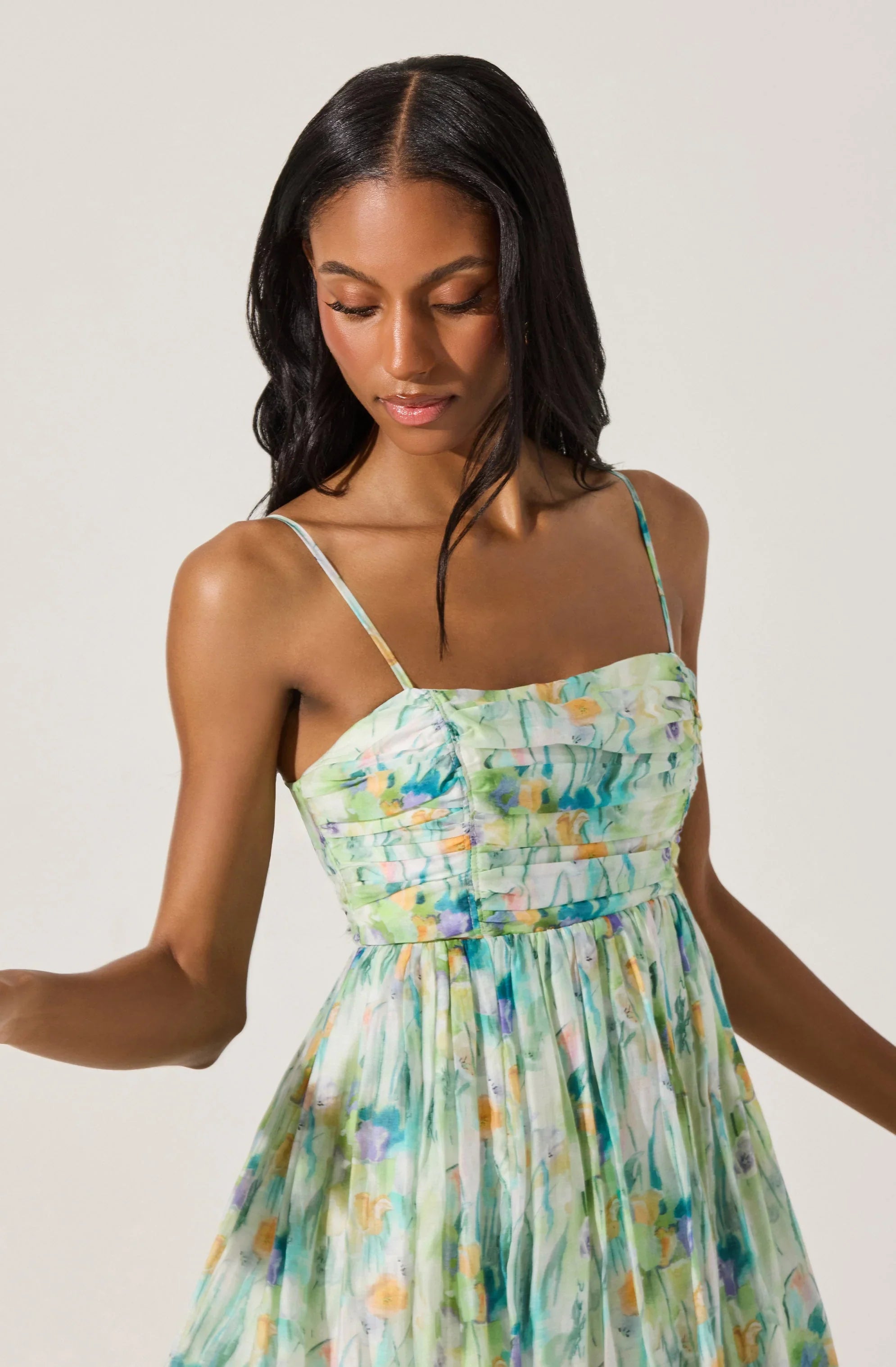 Lbruh Bubble Floral Mini Dress