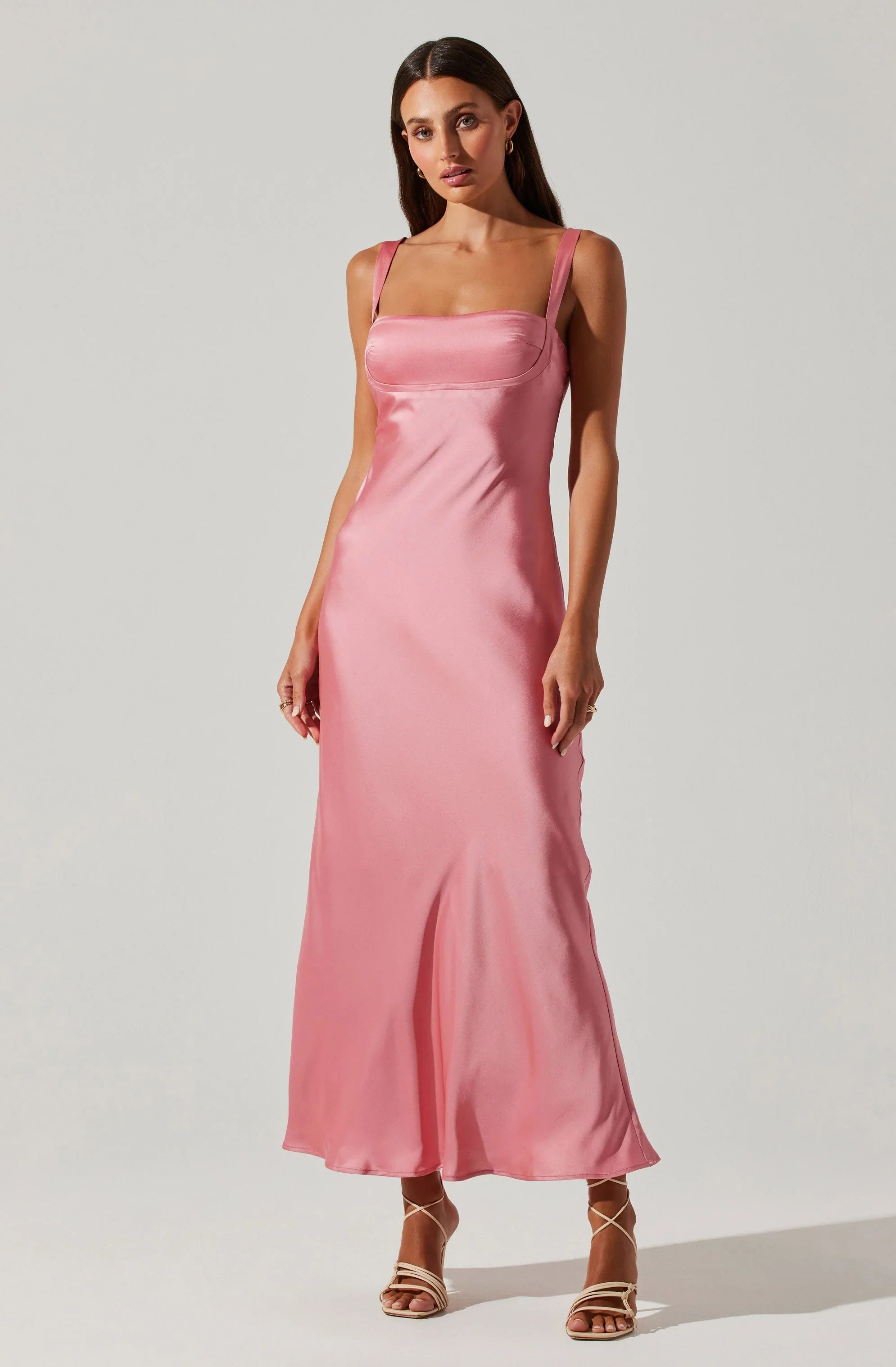 Inixyf Stacie Satin Maxi Dress