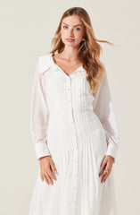 Lbruh Diell Pleated Midi Dress