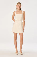 Lbruh Adelyn Belted Tweed Mini Dress