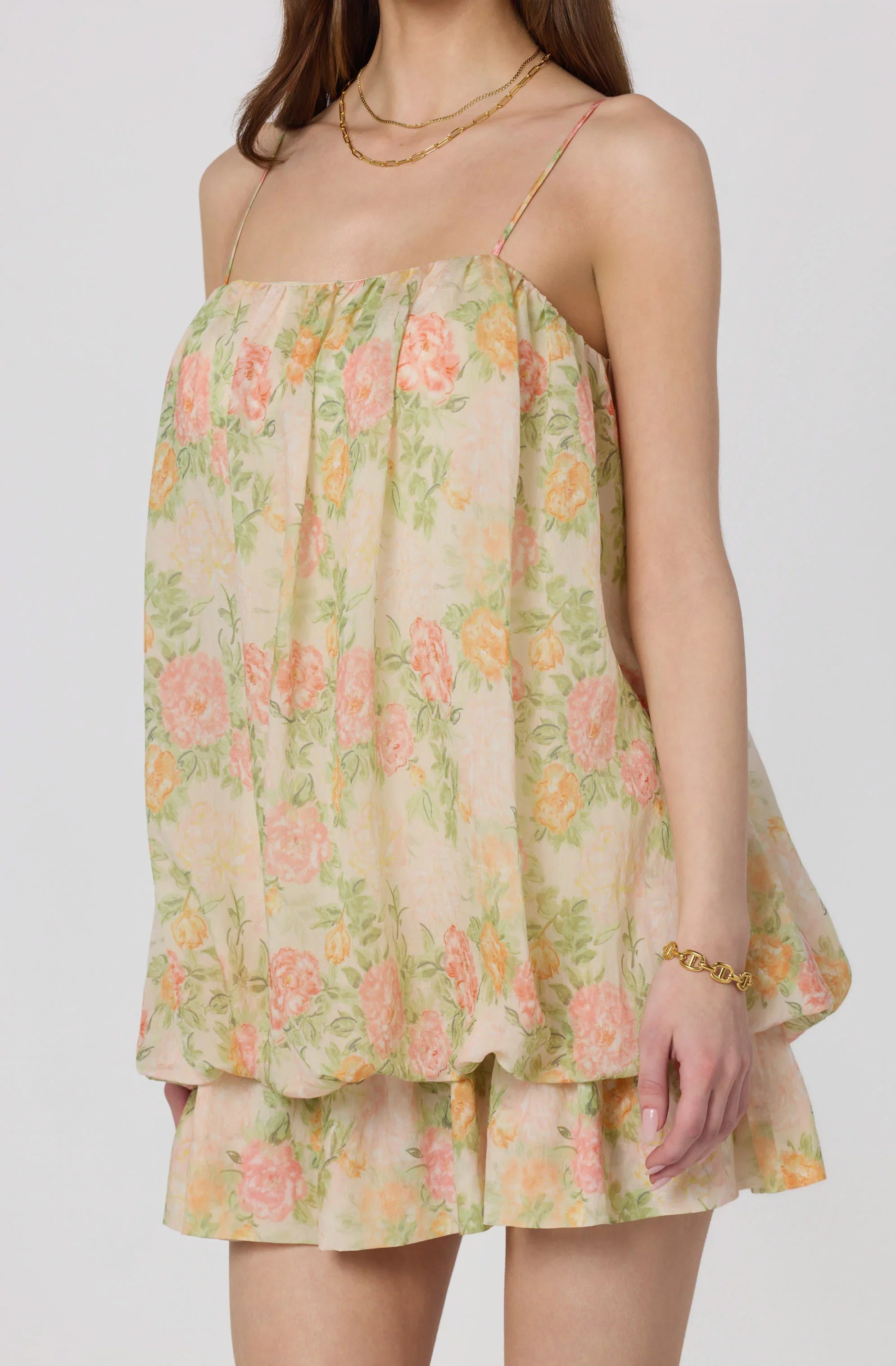Inixyf Jessa Floral Tiered Bubble Dress