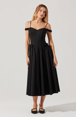 Lbruh Elvinia Off Shoulder Midi Dress