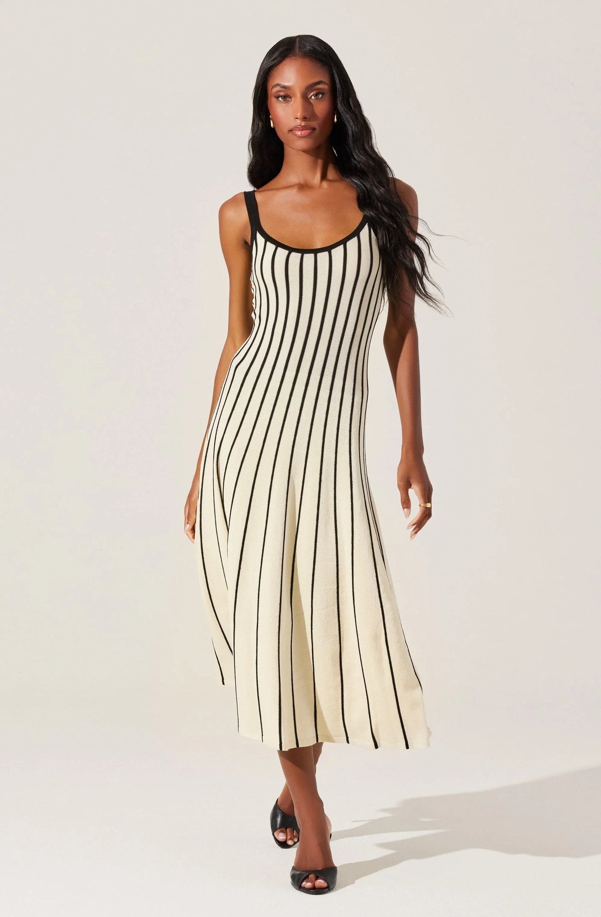 Lbruh Irecia Stripe Sweater Midi Dress