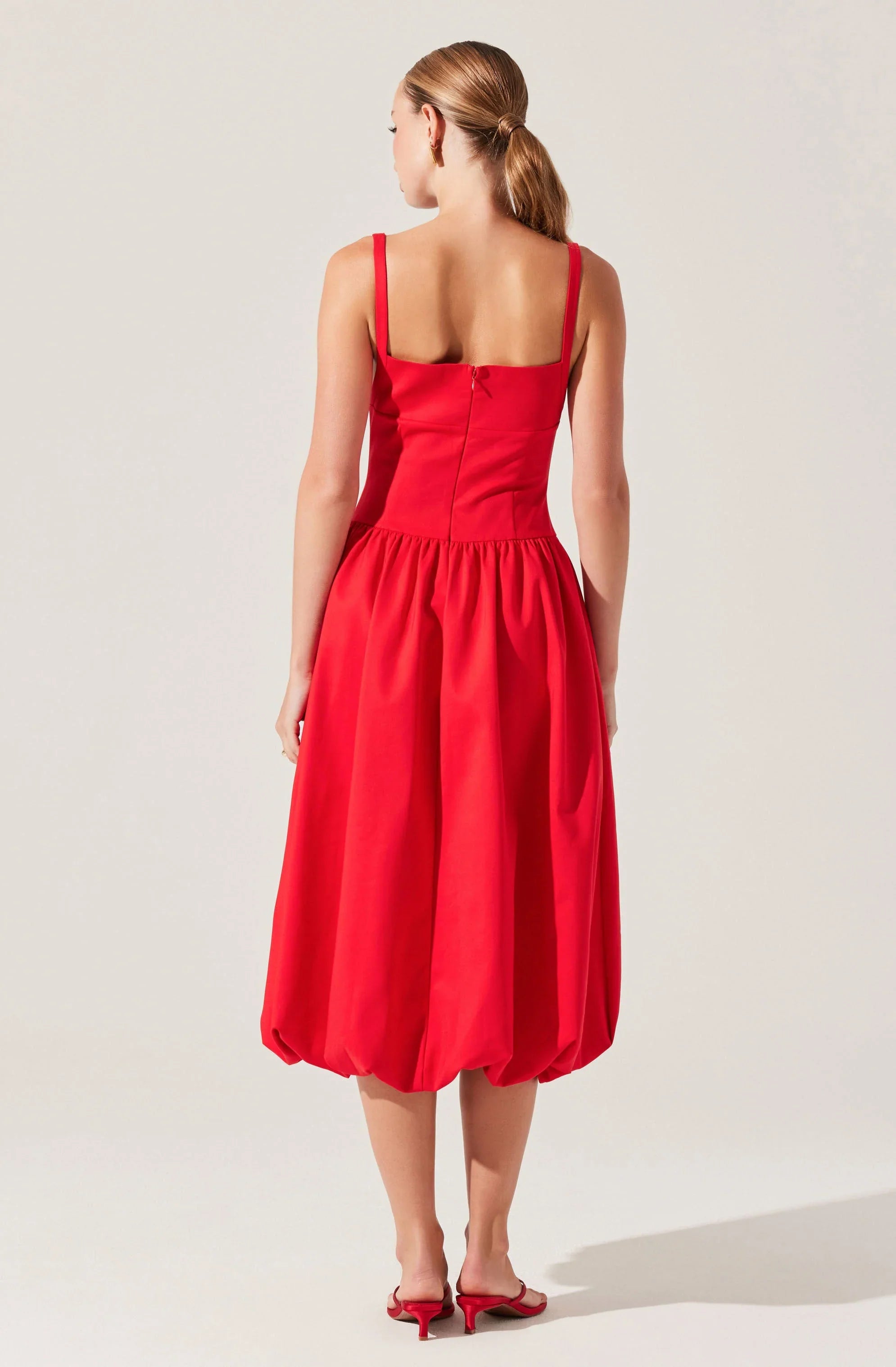 Lbruh Jevi Sleeveless Bubble Midi Dress