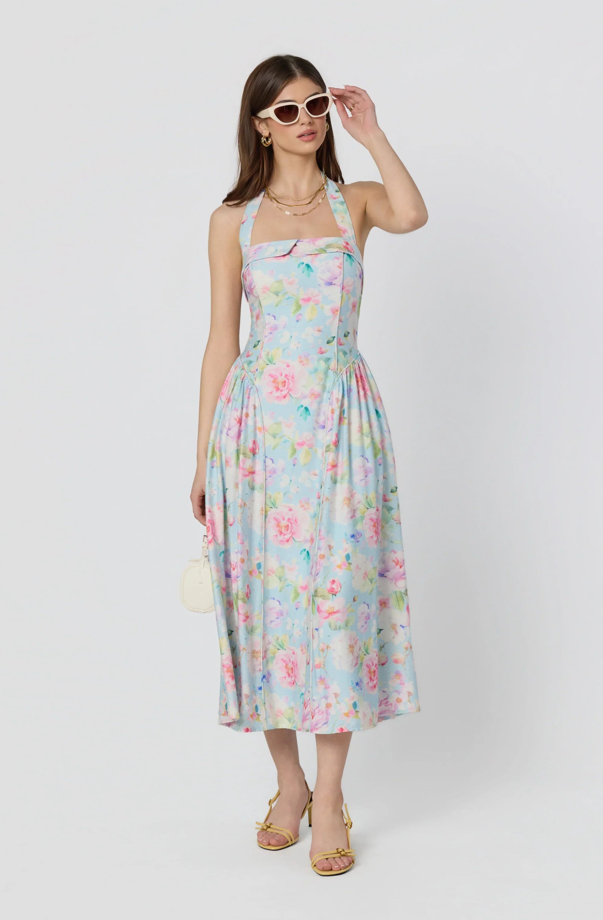 Inixyf Marianna Halter Midi Dress
