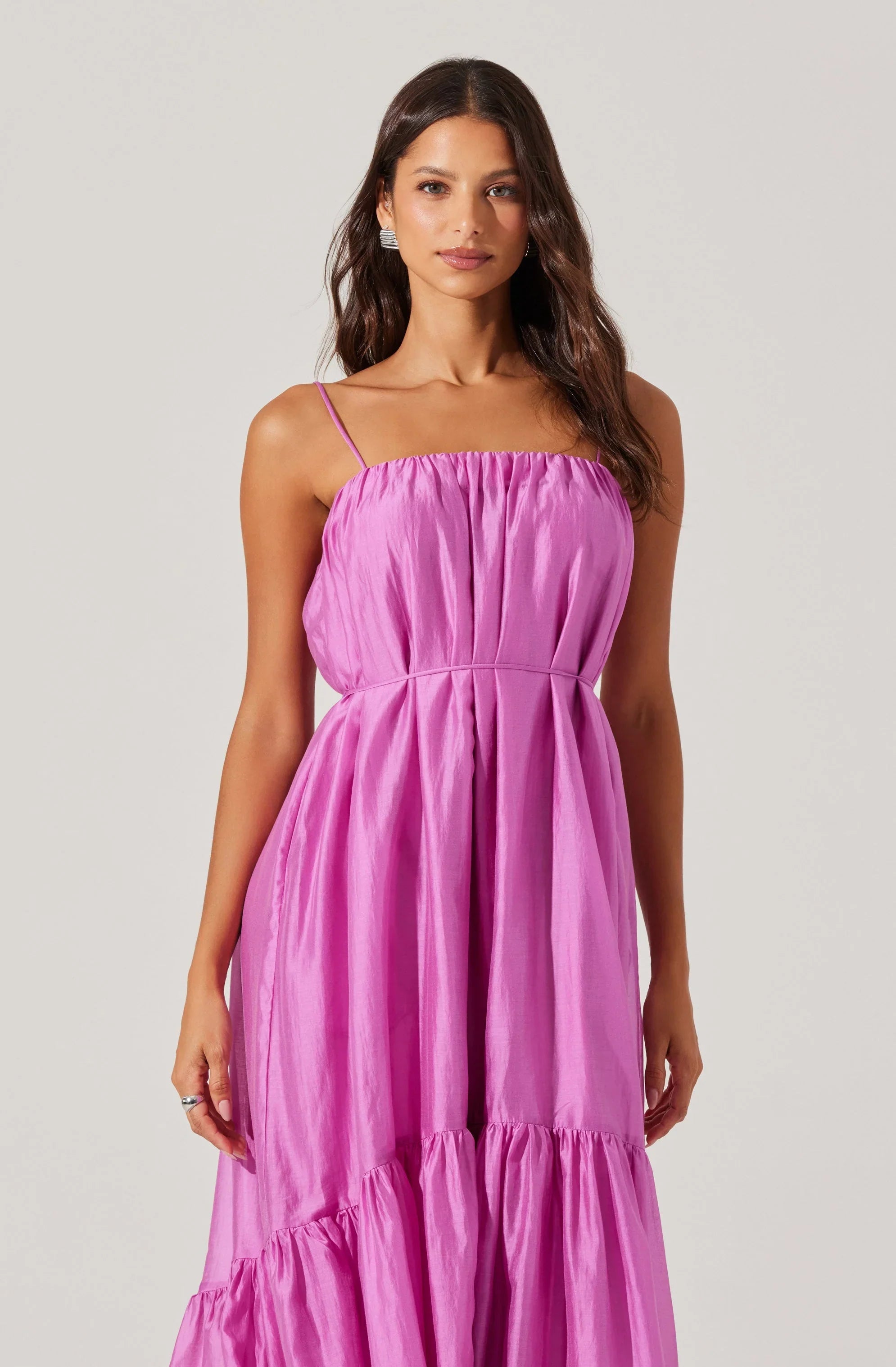 Lbruh Elisha Tiered High-Low Maxi Dress