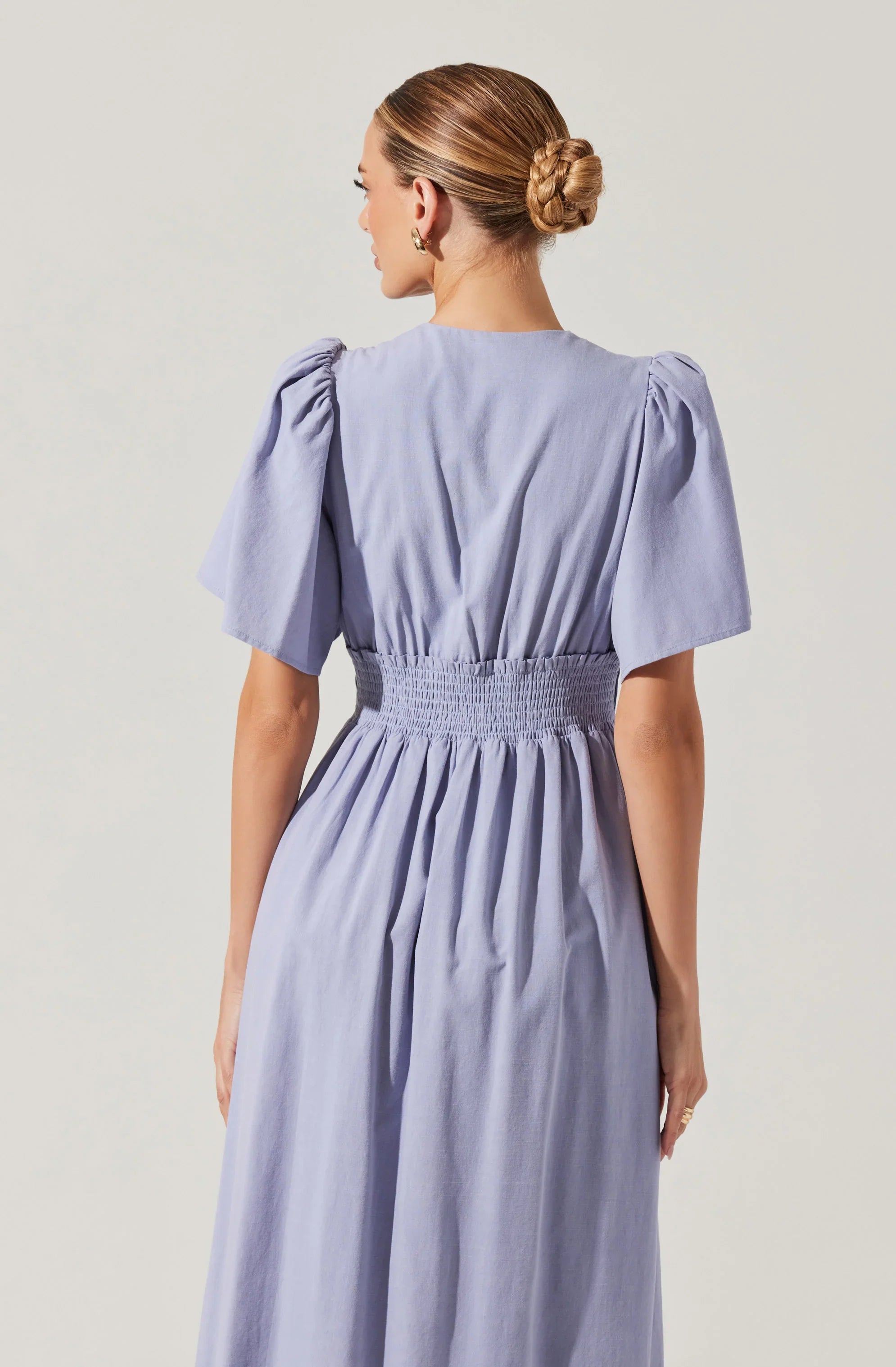 Lbruh Hadleigh Scallop Trim Midi Dress