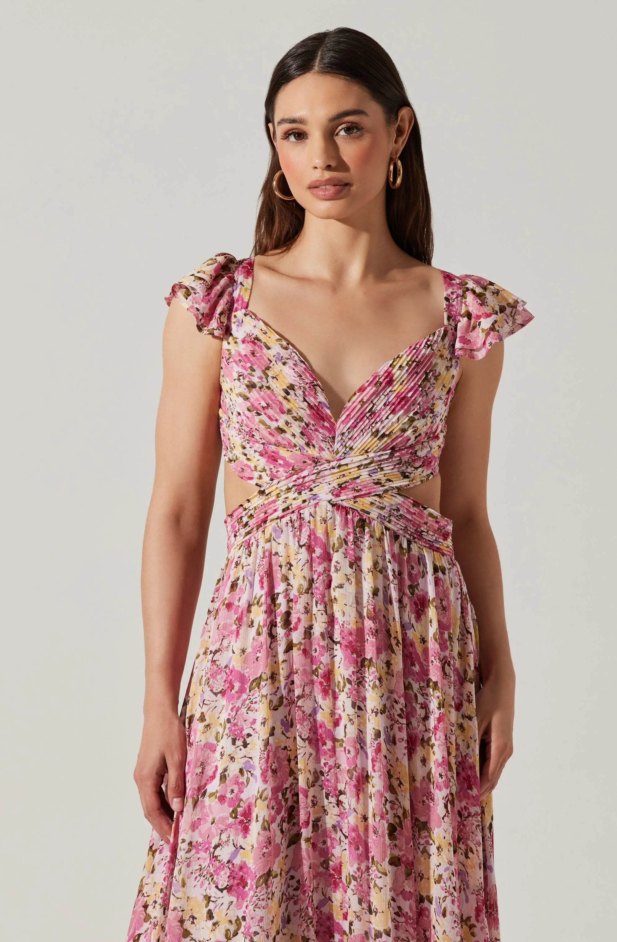 Lbruh Primrose Floral Strappy Back Maxi Dress