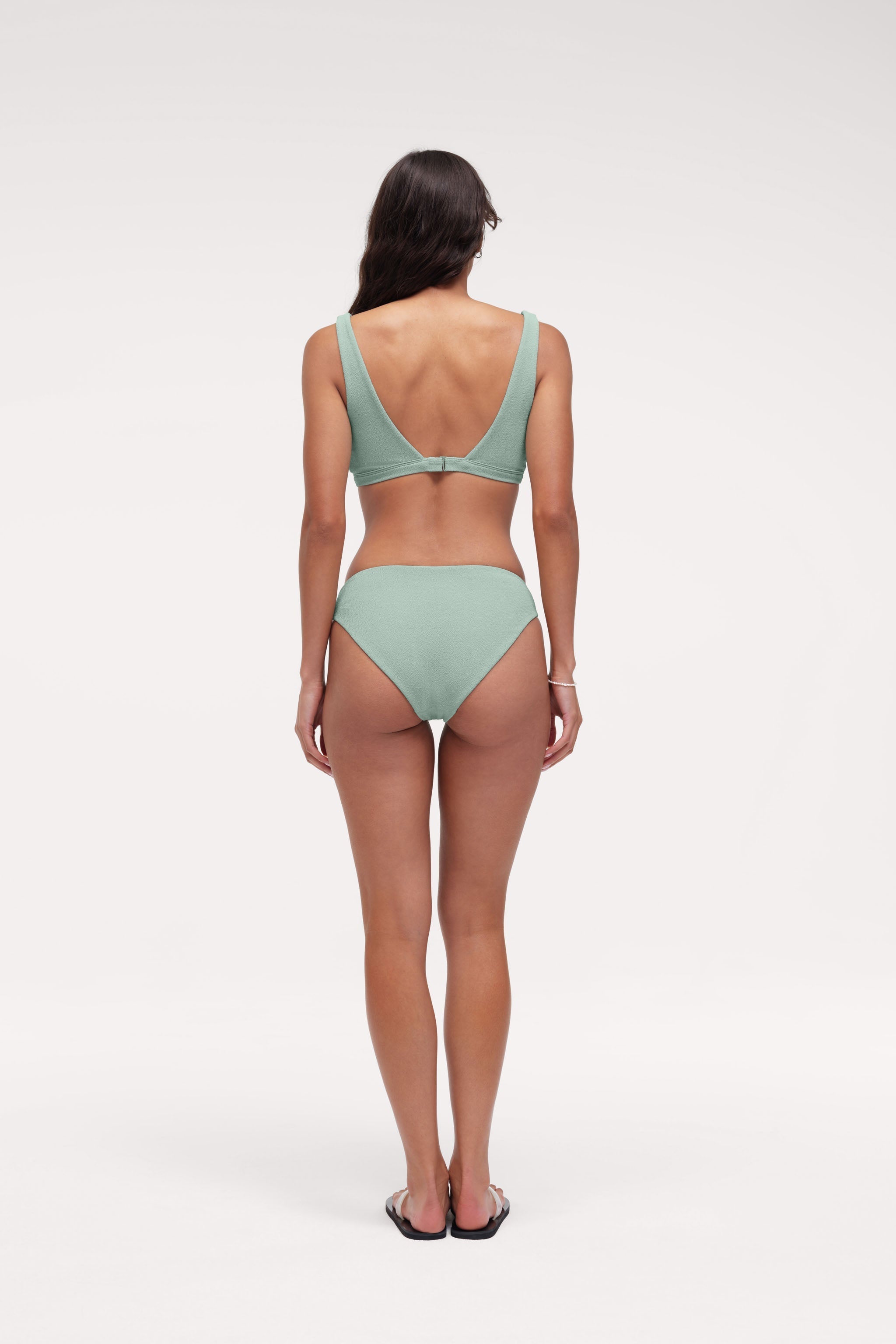Square Neck Bikini Top | Crispy Pistachio
