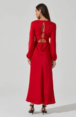 Lbruh Elyse Satin Maxi Dress