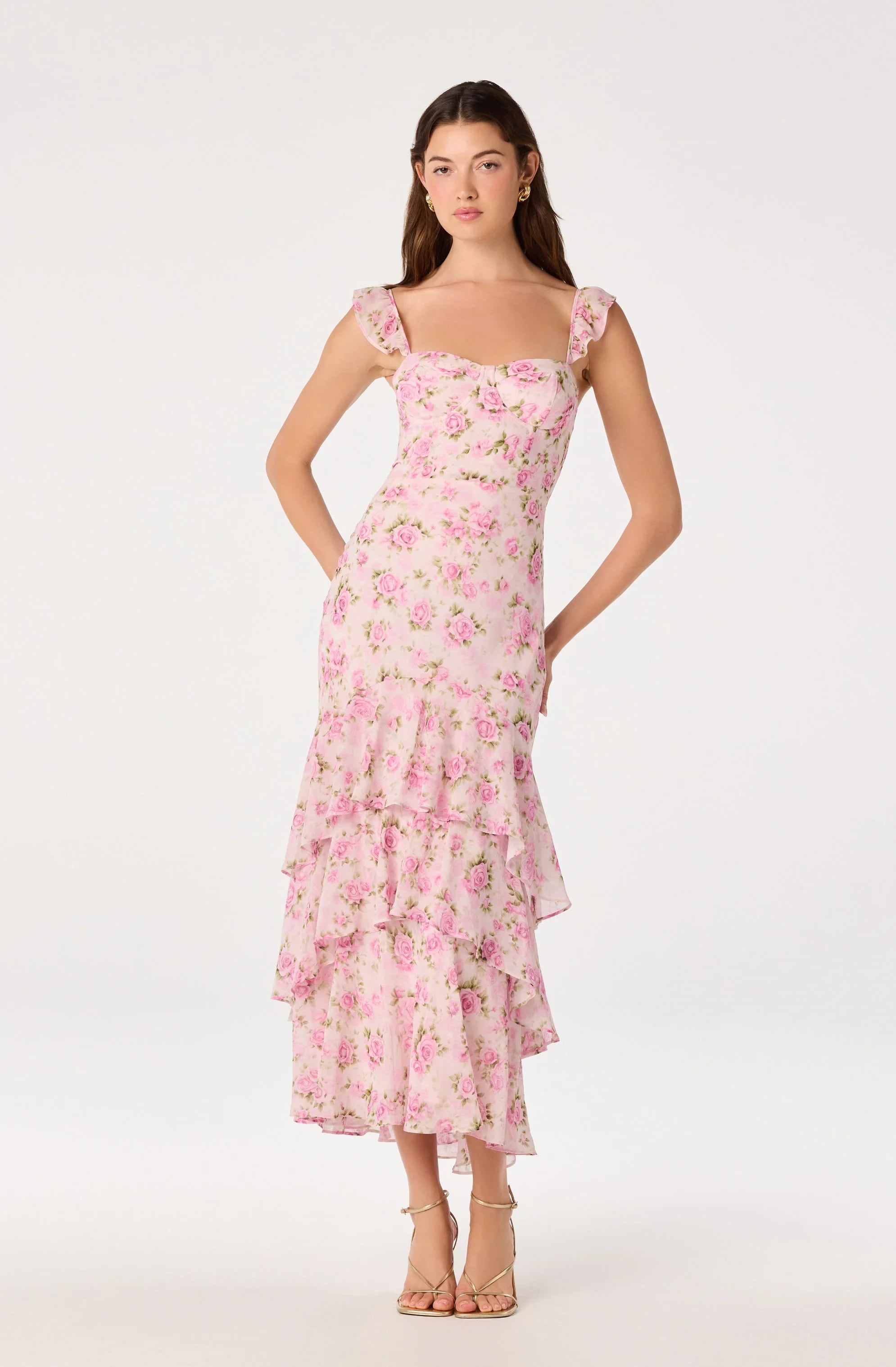Inixyf Alcina Tiered Midi Dress