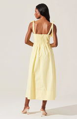 Lbruh Helia Bow Front Midi Dress