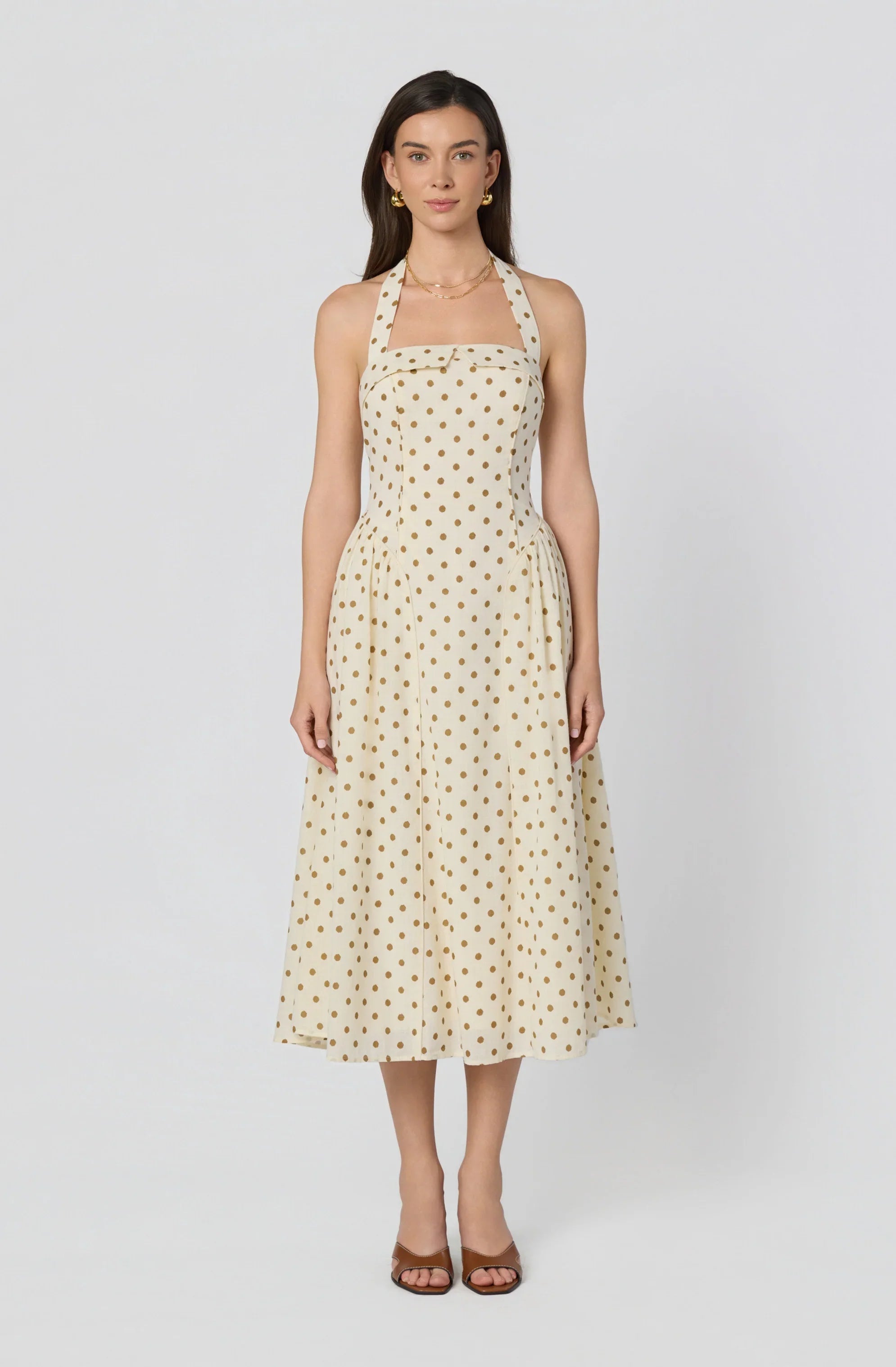 Inixyf Marianna Halter Midi Dress