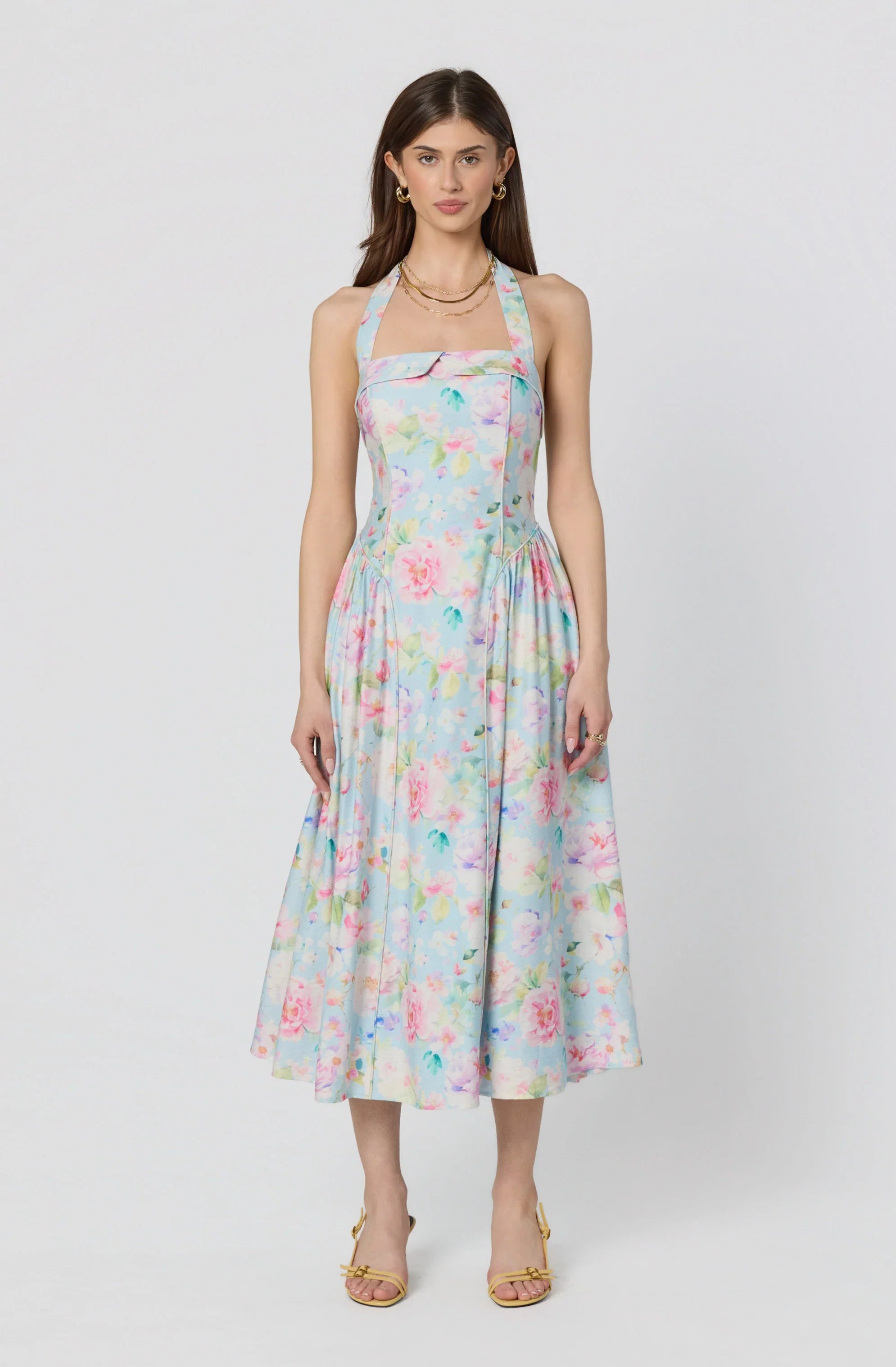 Inixyf Marianna Halter Midi Dress