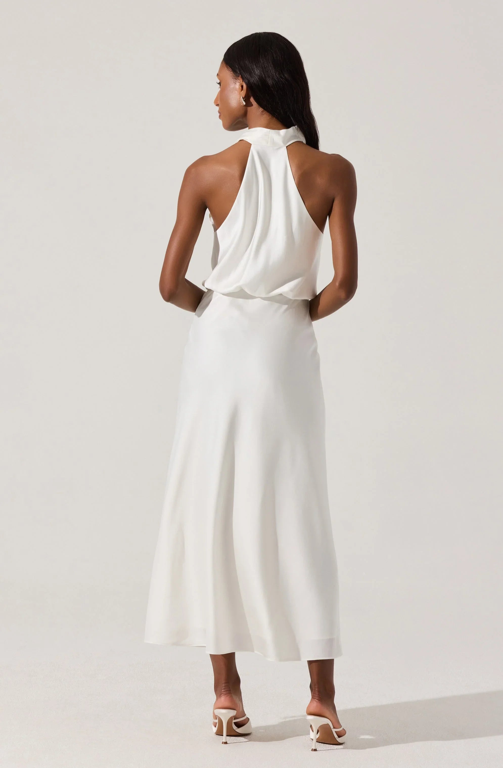 Lbruh Jelyn Satin Midi Dress