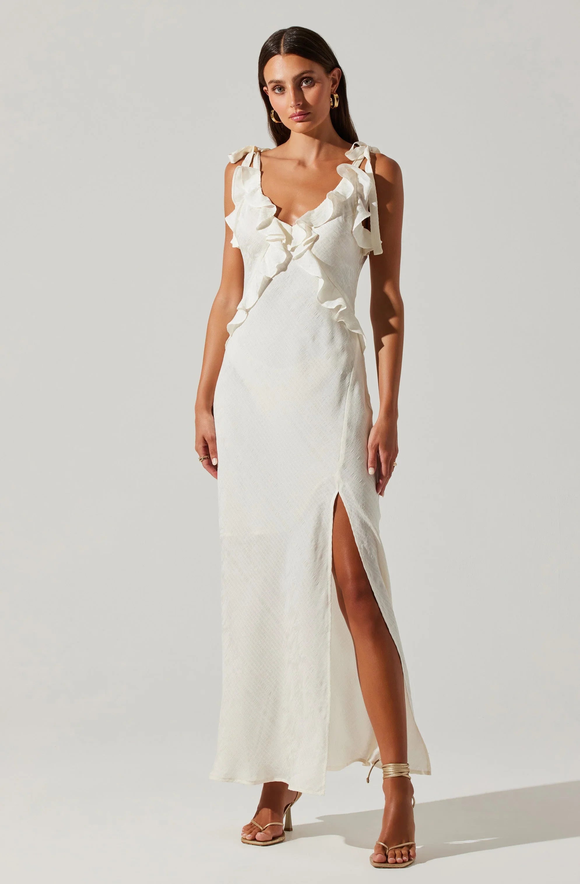 Lbruh Sorbae Ruffle Maxi Dress