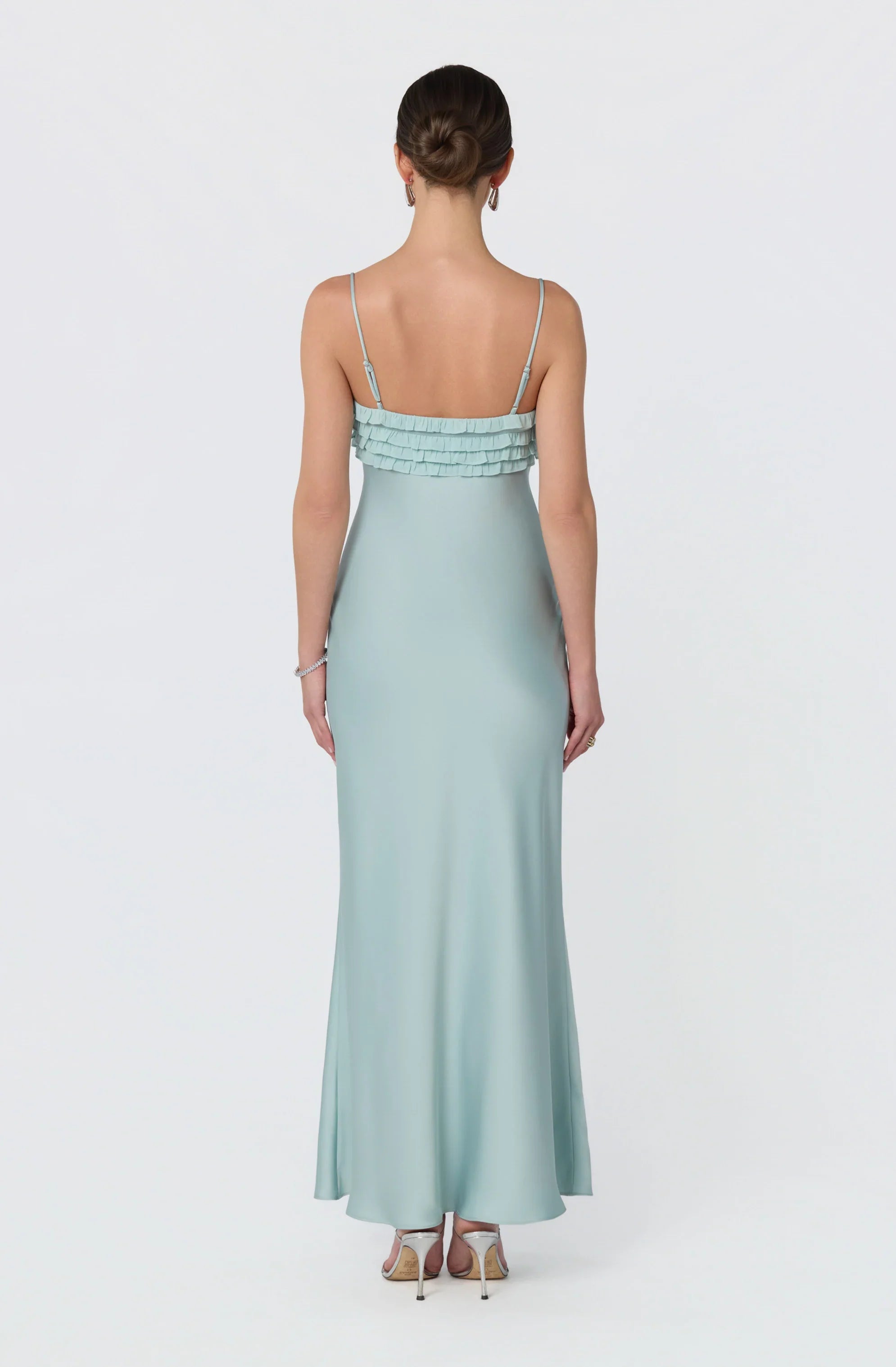 Inixyf Jade Ruffle Trim Maxi Dress