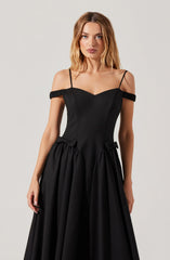 Lbruh Elvinia Off Shoulder Midi Dress
