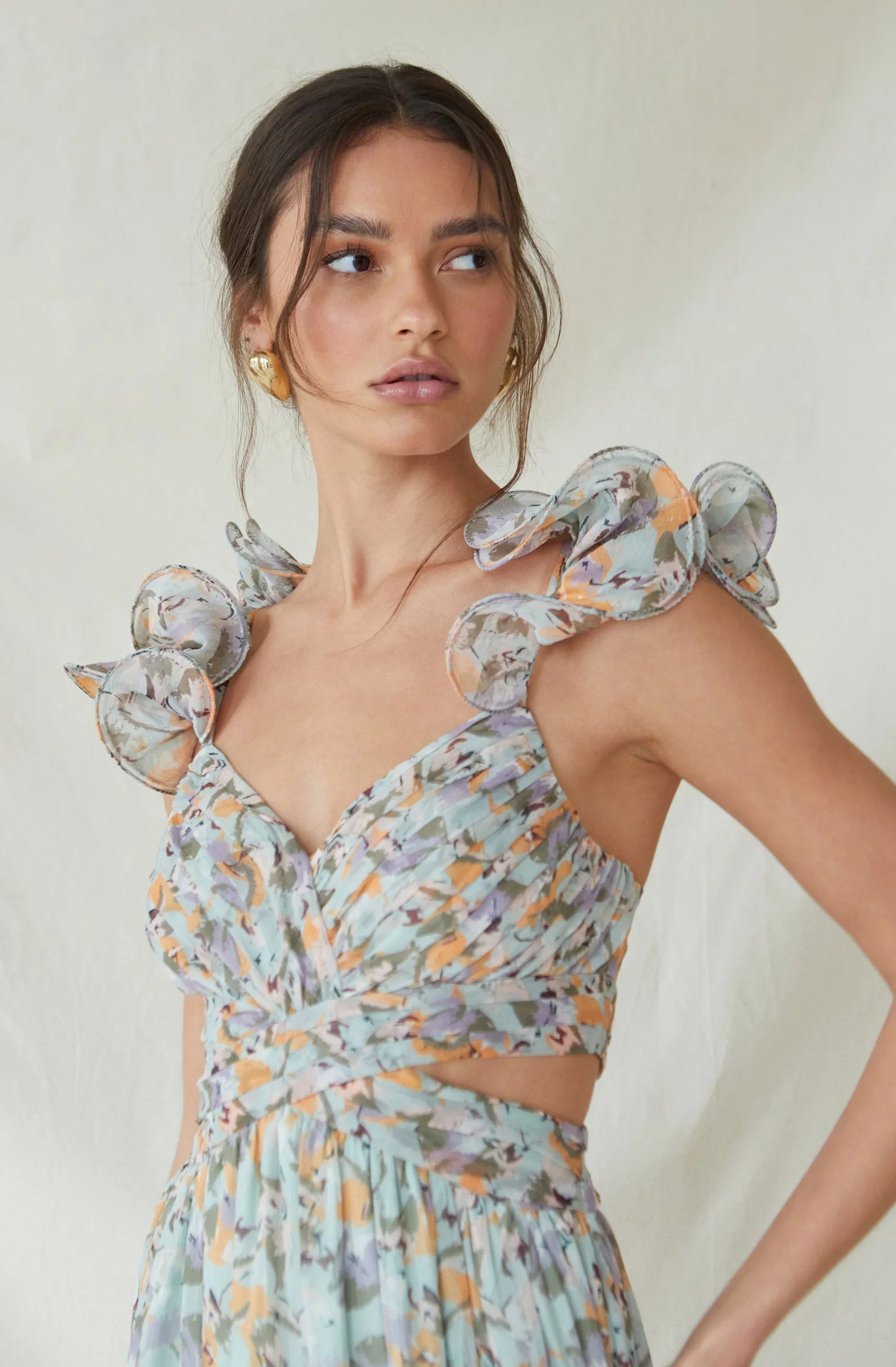 Lbruh Fritillaria Floral Maxi Dress