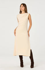 Lbruh Draped Midi Dress