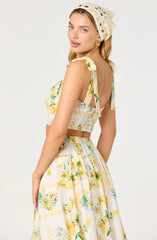 Inixyf Kaleigh Tie-Strap Bustier Top