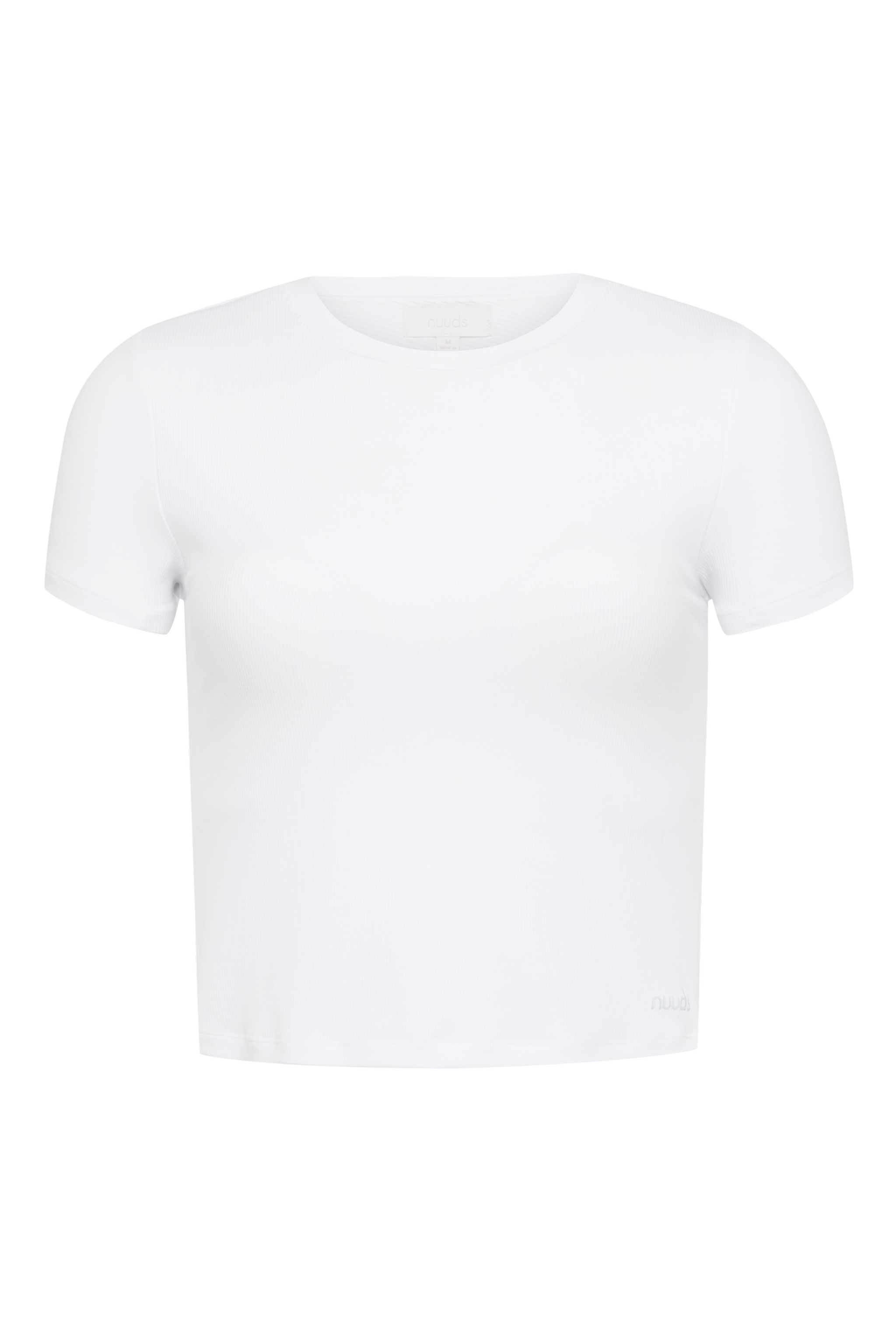 Sporty Rib Bra Tee | White