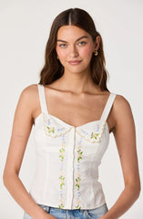 Inixyf Shaya Floral Embroidered Top