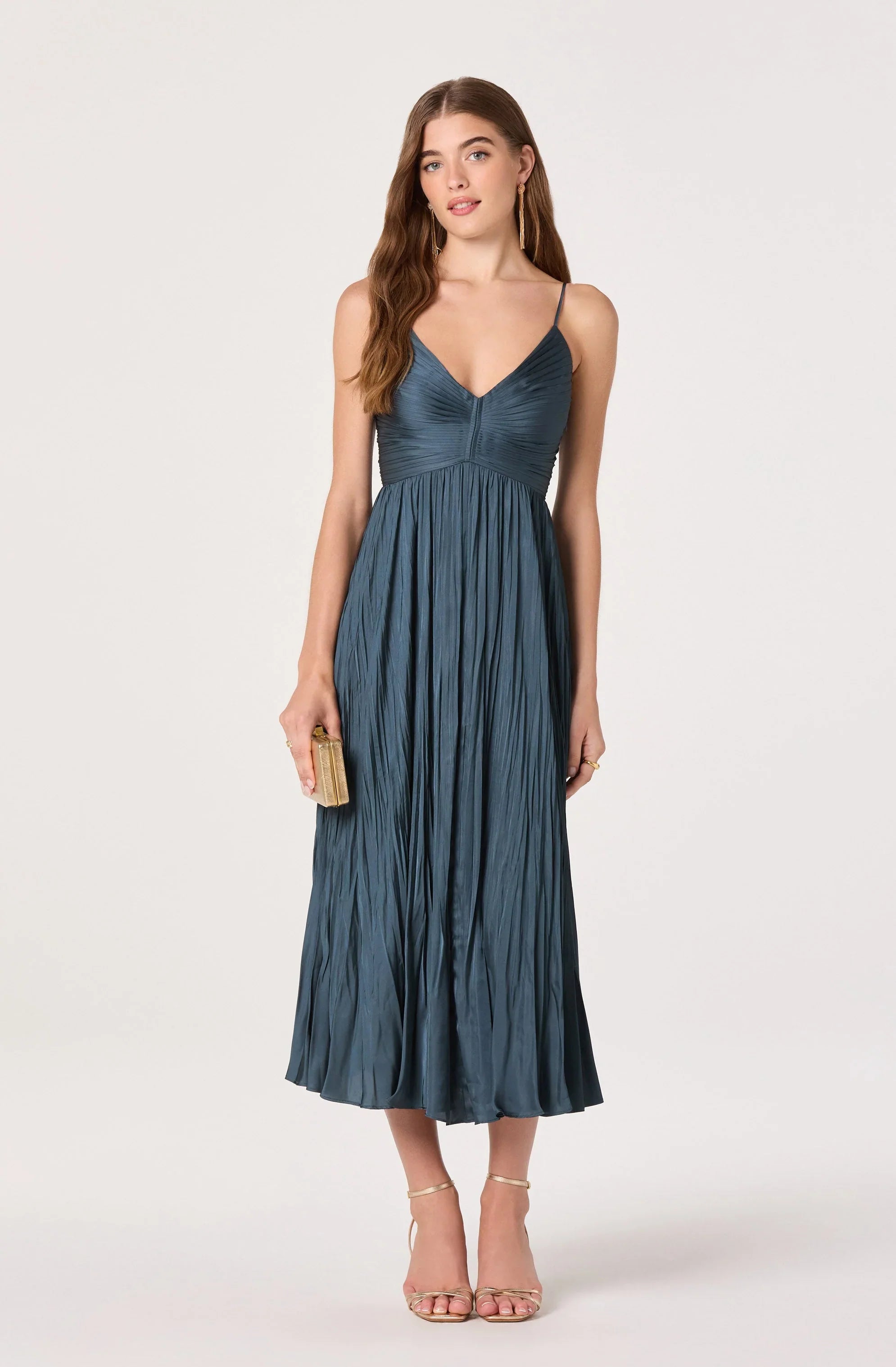 Inixyf Maeve Pleated Midi Dress