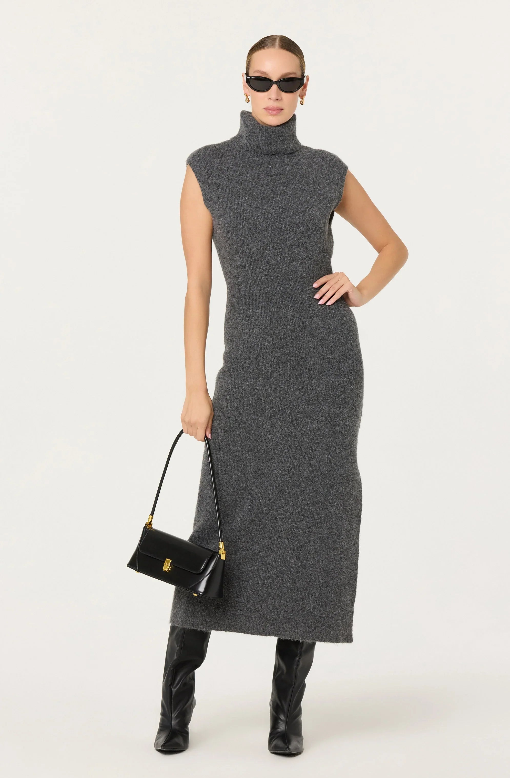 Lbruh Roxanna Turtleneck Sweater Maxi Dress